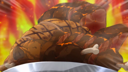 A giant plate of meat